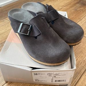 Birkenstock Fanny, Anthracite Suede size 38